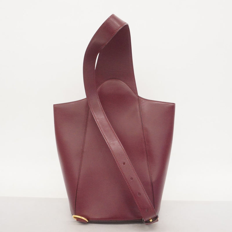 5pd5049】カルティエ ショルダーバッグ マスト レザー ボルドー