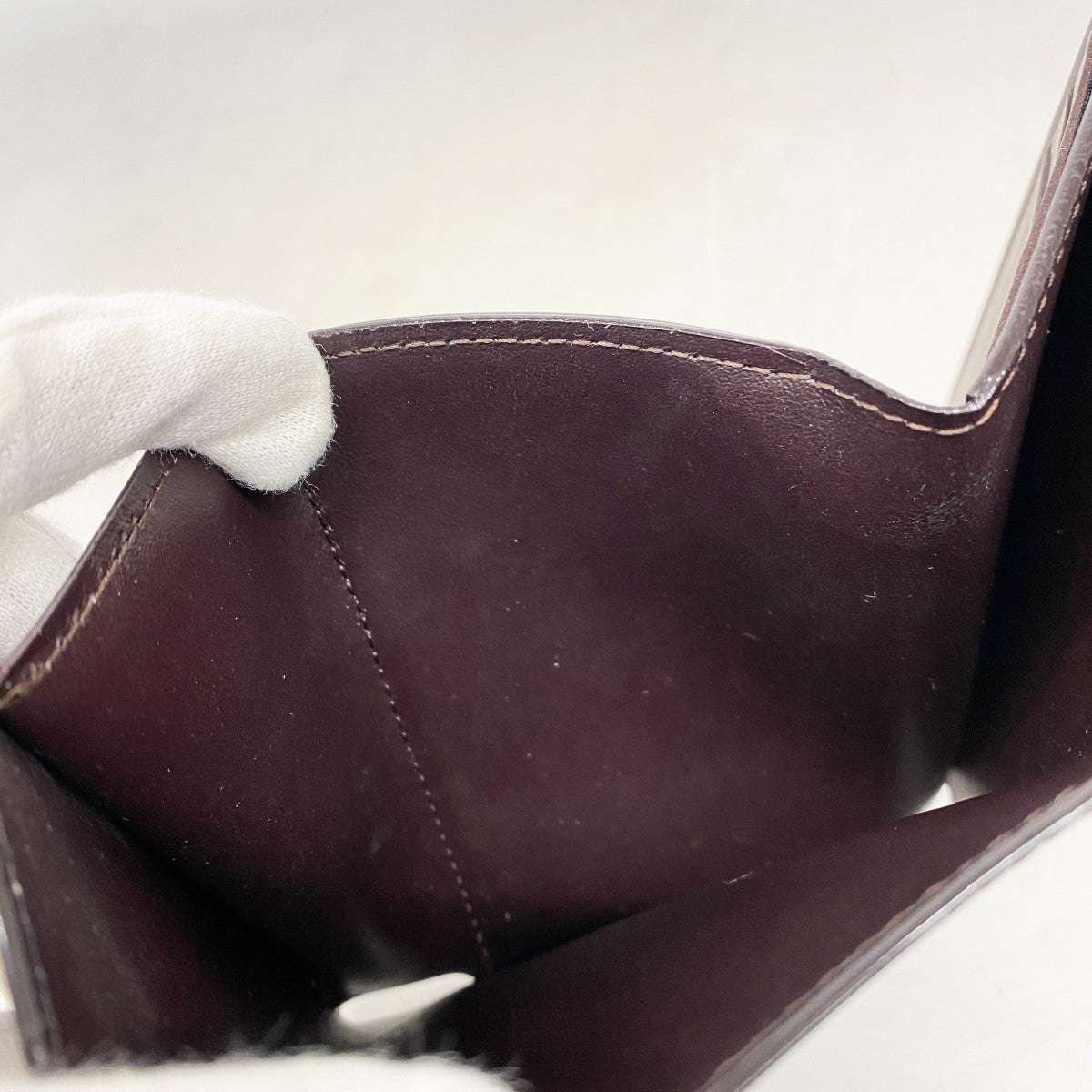 5pd5295】ルイヴィトン 三つ折り財布 ヴェルニ ポルトフォイユ