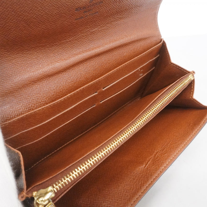 ルイヴィトン モノグラム 長財布 ポルトモネクレディ ブラウン レディース LOUIS VUITTON（ルイ・ヴィトン） 【Xmasセール☆30%OFFクーポン】ルイ