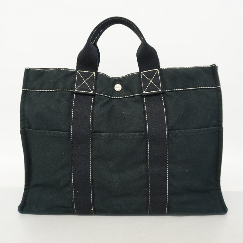 5pd5373-k】エルメス トートバッグ ドーヴィルMM キャンバス ブラック