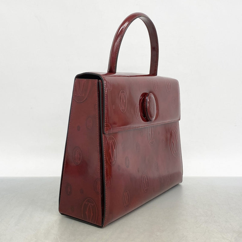 5pd5390】カルティエ ハンドバッグ ハッピーバースデー エナメル