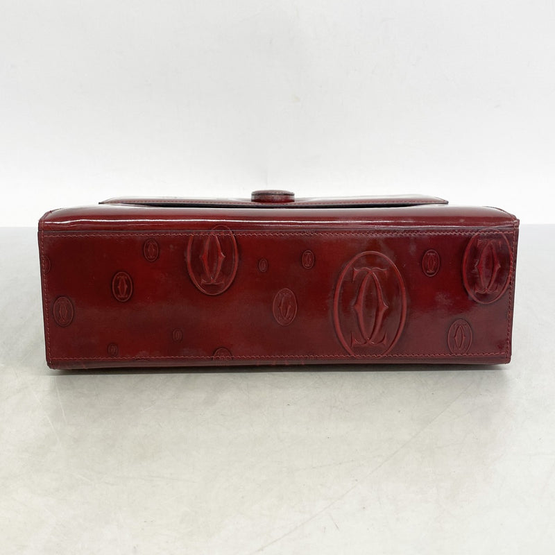 5pd5390】カルティエ ハンドバッグ ハッピーバースデー エナメル