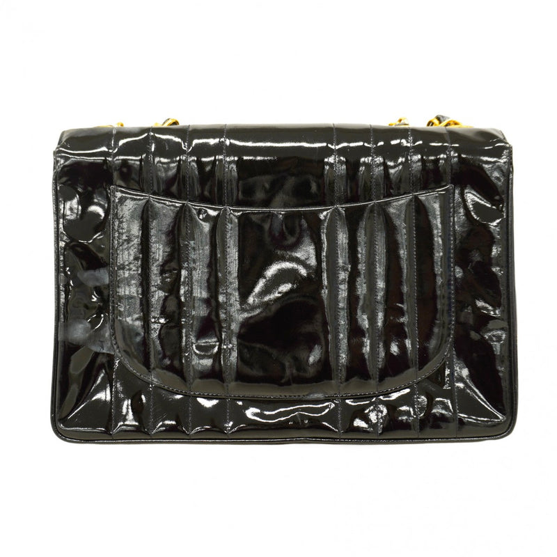 5pd5735】シャネル ショルダーバッグ マドモアゼル Wチェーン パテント