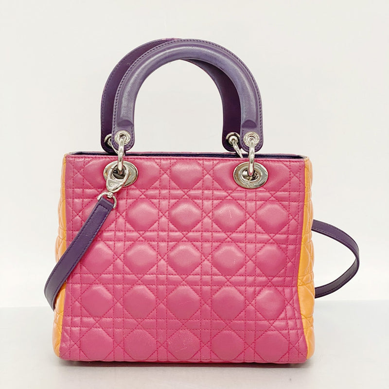 5pd5761】クリスチャンディオール ハンドバッグ カナージュ レディ