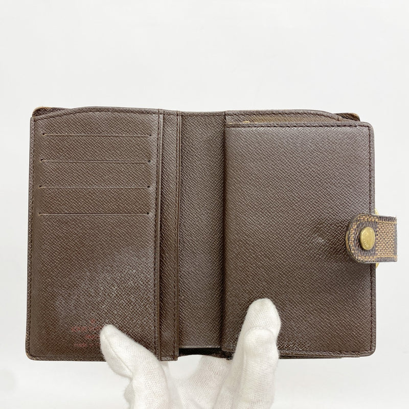 【美品S】ルイヴィトン　ポルトモネビエヴィエノワ　ダミエ　折り財布 ルイヴィトン Louis Vuitton ダミエ ポルト モネ ビエ ヴィエノワ