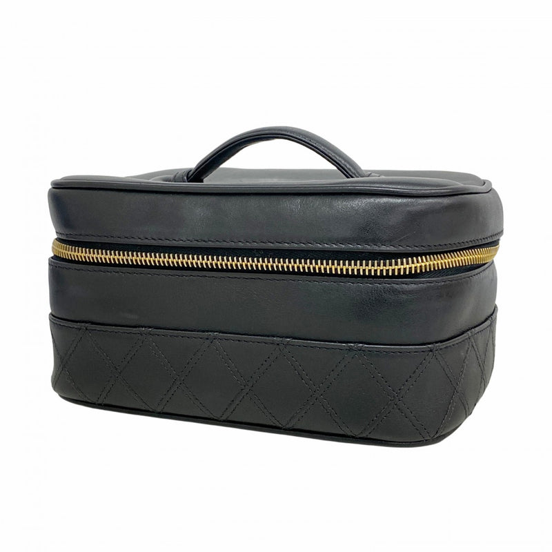 5pd5800-k】シャネル バニティバッグ ビコローレ レザー ブラック