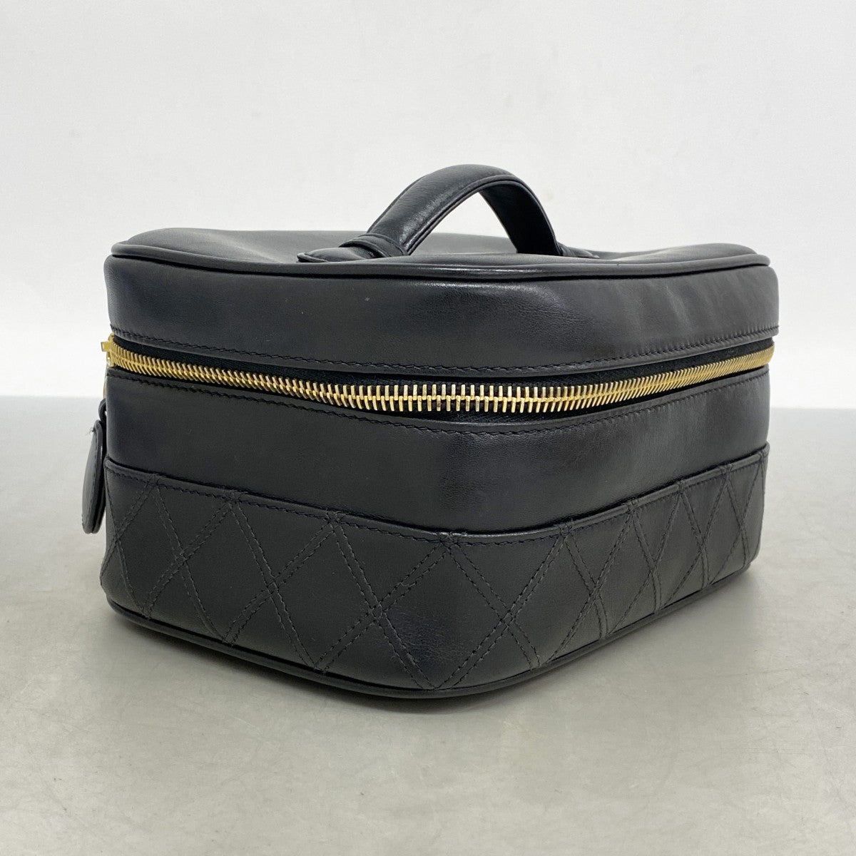 5pd5800-k】シャネル バニティバッグ ビコローレ レザー ブラック