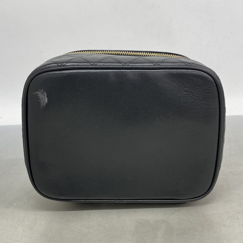 ★極美品★　CHANEL　シャネル　バニティ　ビコローレ 黒 金具ゴールド 5pd5800-k】シャネル バニティバッグ ビコローレ レザー ブラック