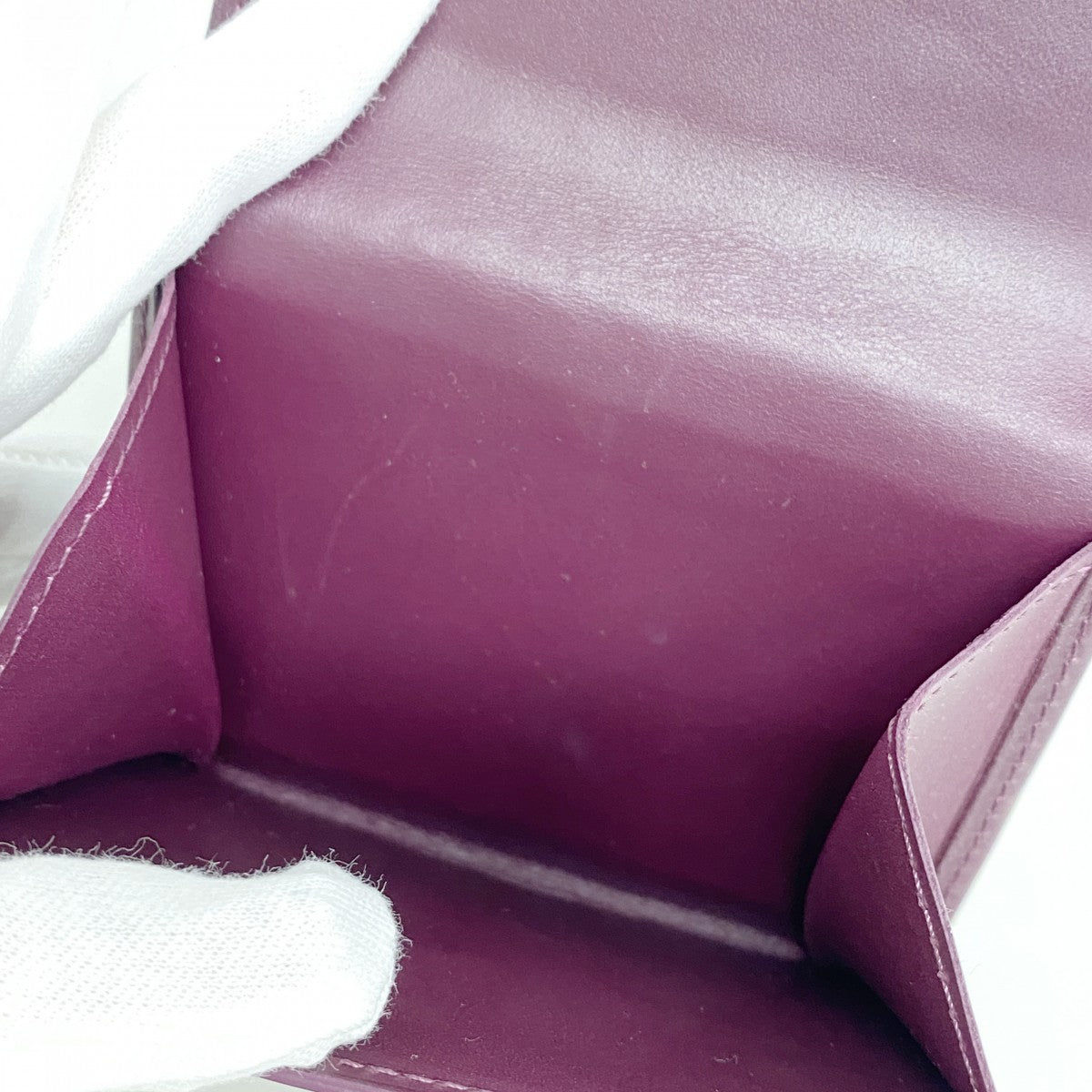 5pd5816-k】ルイヴィトン 三つ折り財布 ヴェルニ ポルトフォイユ