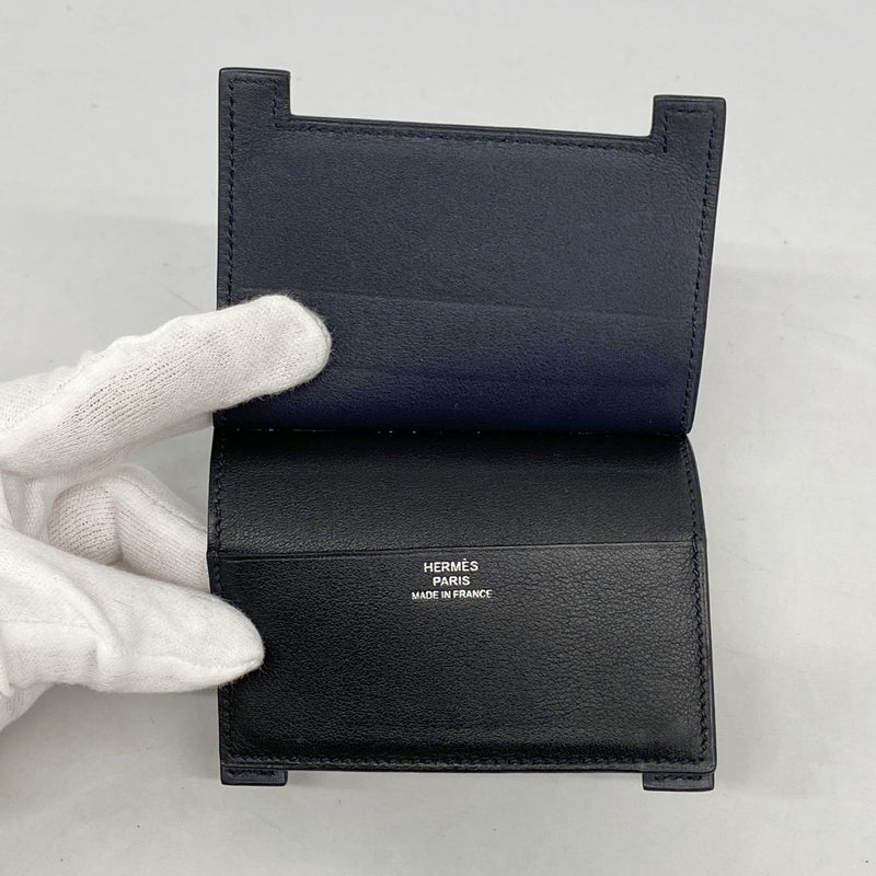 5pd5910】エルメス カードケース ミュルチプリ スイフト ブラック A