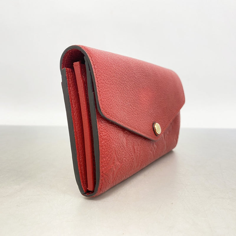 ルイヴィトン　モノグラム　アンプラント　ポルトフォイユ　サラ　長財布　レッド ルイヴィトン モノグラム アンプラント ポルトフォイユ サラ 長財布