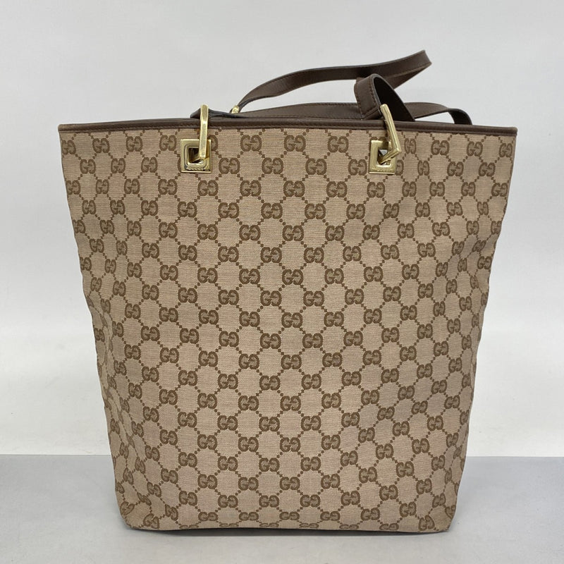 GUCCI トートバッグ 肩掛け GGキャンバス ロゴ金具 002 1098 GUCCI グッチ トートバッグ 肩掛け GG柄 キャンバス ロゴ金具 002