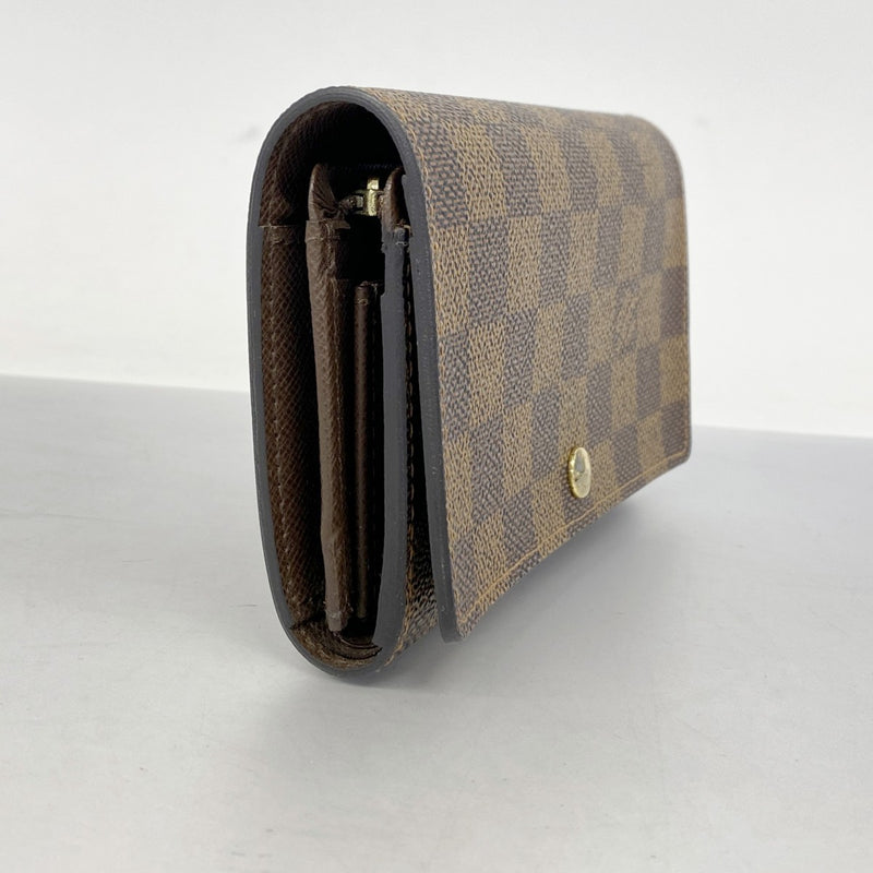 5pd6098】ルイヴィトン 財布 ダミエ ポルトモネビエトレゾール N61730