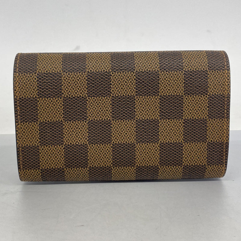 5pd6098】ルイヴィトン 財布 ダミエ ポルトモネビエトレゾール N61730