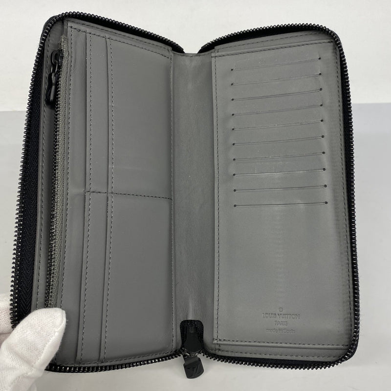 5pd6100】ルイヴィトン 長財布 モノグラム・シャドウ ジッピー