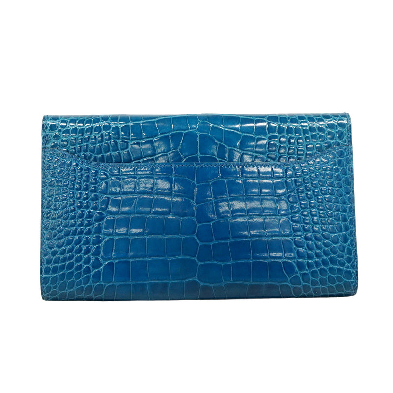 HERMES 長財布　２点セット　お取引中 5pd6136】エルメス 長財布 コンスタンス ロング アリゲーター ブルー