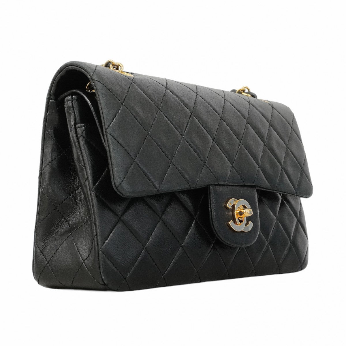 5pd6137】シャネル ショルダーバッグ マトラッセ Wフラップ Wチェーン