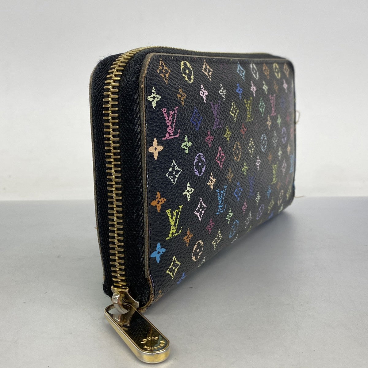 Louis Vuitton 三つ折り財布 ブラック・マルチカラー　モノグラム ルイ・ヴィトン 三つ折り財布 黒/マルチカラー