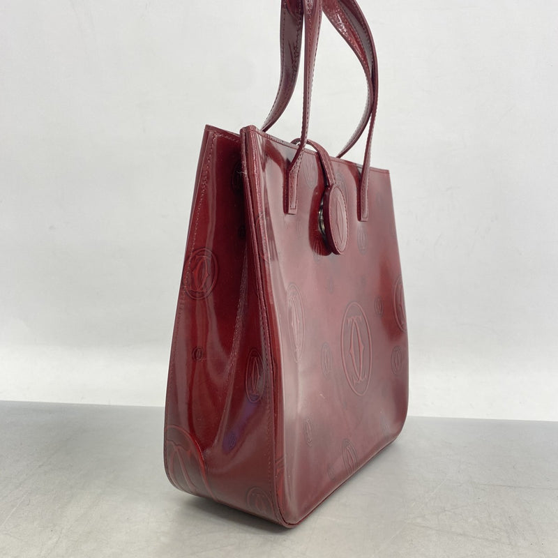 5pd6259】カルティエ ハンドバッグ ハッピーバースデー エナメル