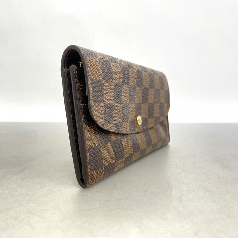 5pd6264】ルイヴィトン 長財布 ダミエ ポルトフォイユエミリー N63019