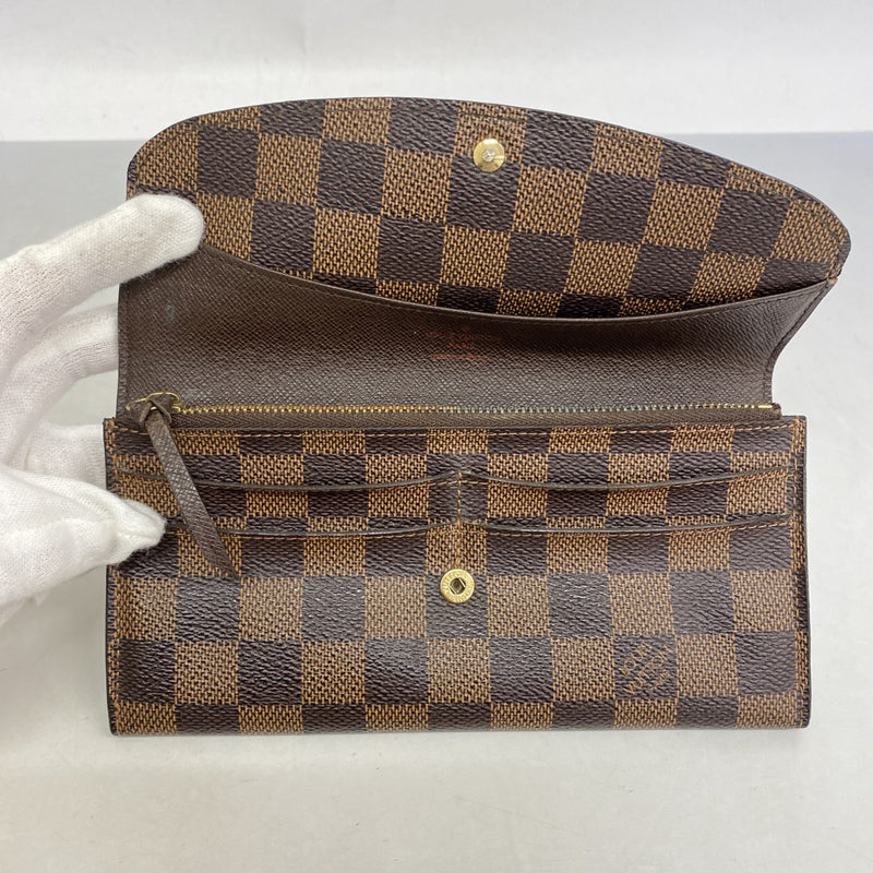 5pd6264】ルイヴィトン 長財布 ダミエ ポルトフォイユエミリー N63019