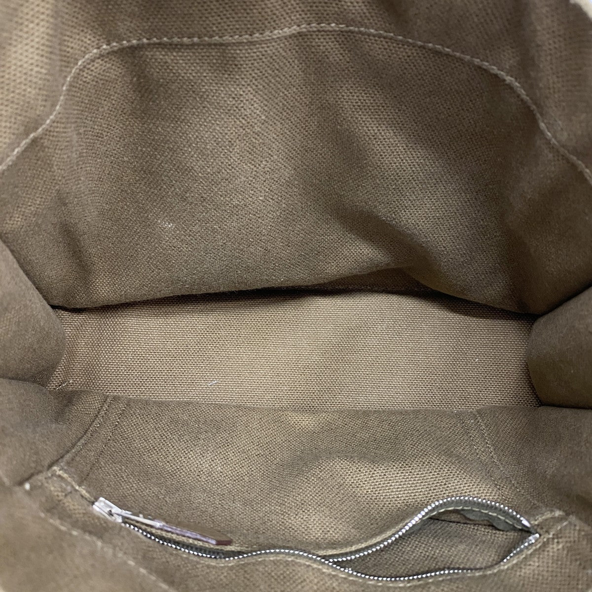 5pd6500】エルメス ハンドバッグ サックアーネPM キャンバス ブラウン