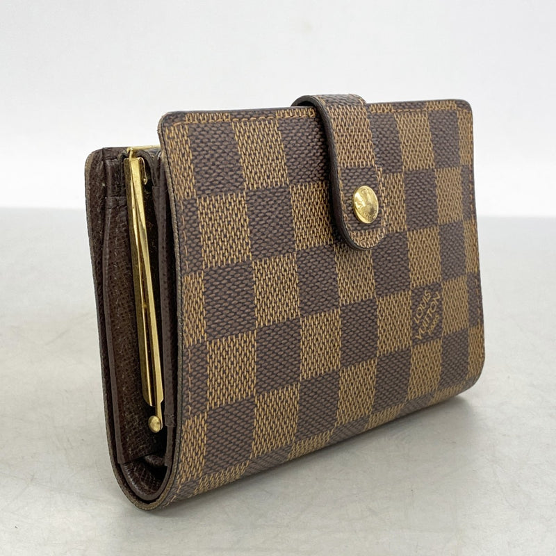 LOUIS VUITTON　ルイヴィトン　ダミエ　ポルトモネビエ　ヴィエノワ 箱付き》ルイヴィトン☆ポルトモネ ビエ ヴィエノワダミエがま口折り財布