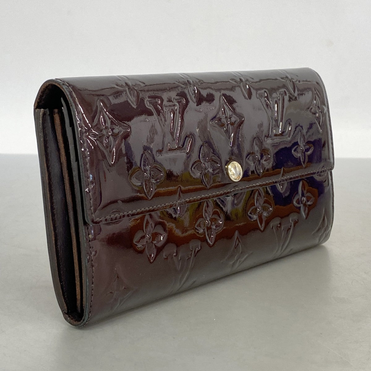 LOUIS VUITTON ヴェルニ ポルトフォイユサラ アマラント長財布美品 5pd6709】ルイヴィトン 長財布 ヴェルニ ポルトフォイユサラ M93524