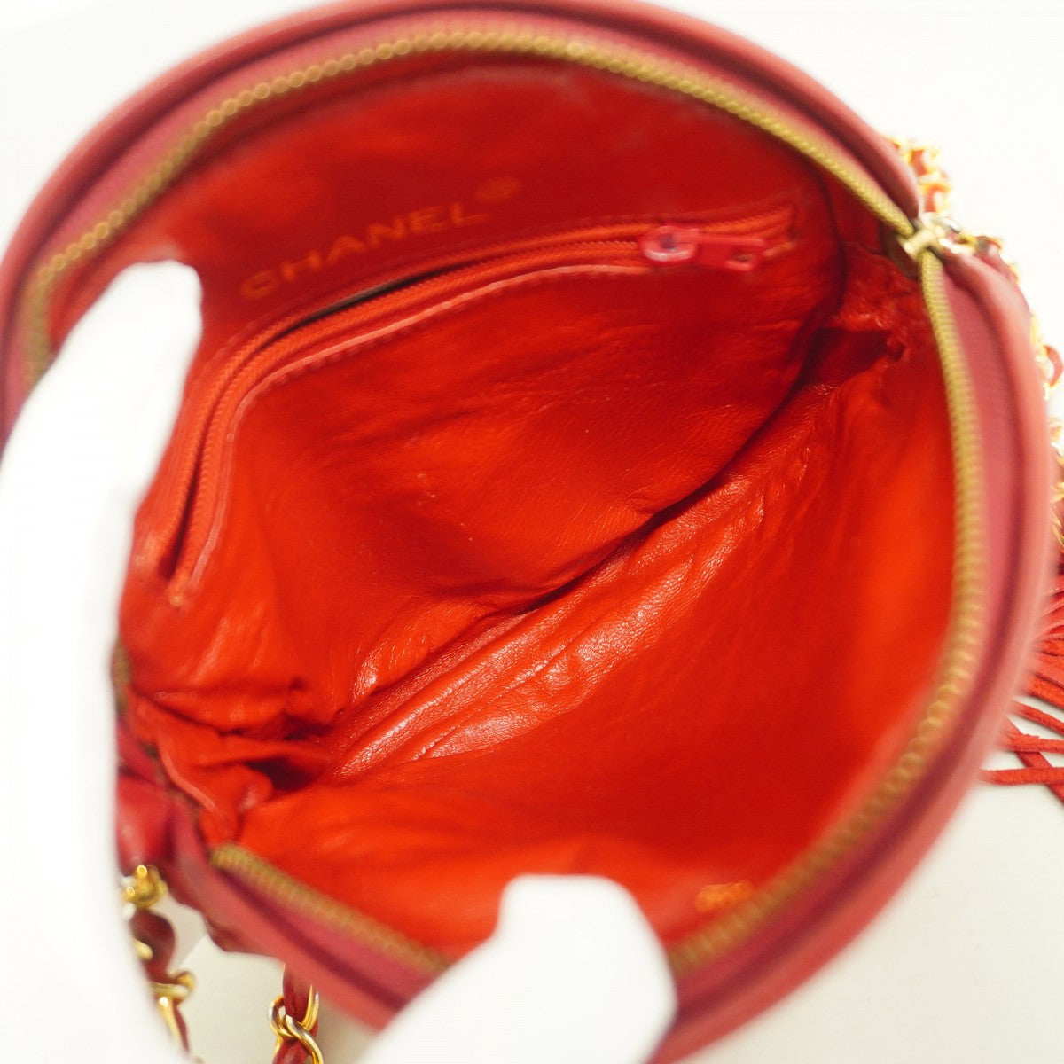 5pe6913】シャネル ショルダーバッグ マトラッセ フリンジ付きチェーン