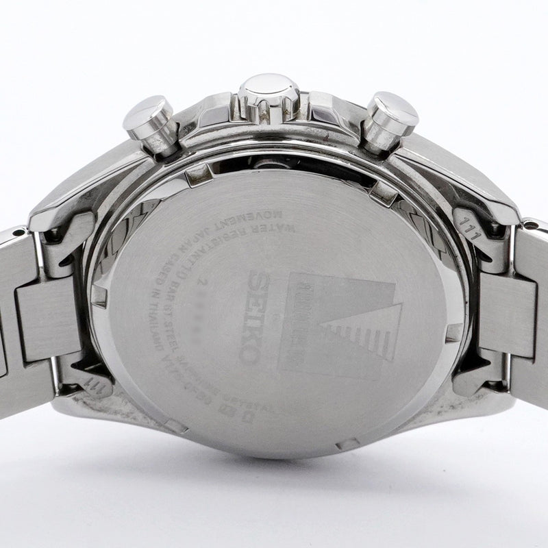 【5wwg0202】セイコー SEIKO × TOYOTA MODELLISTA V175-0FB0 黒文字盤【中古】腕時計 メンズ
