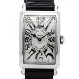 ★SALE【5wwg0212】フランクミュラー ロングアイランド 902QZ シルバー文字盤【中古】腕時計 レディース