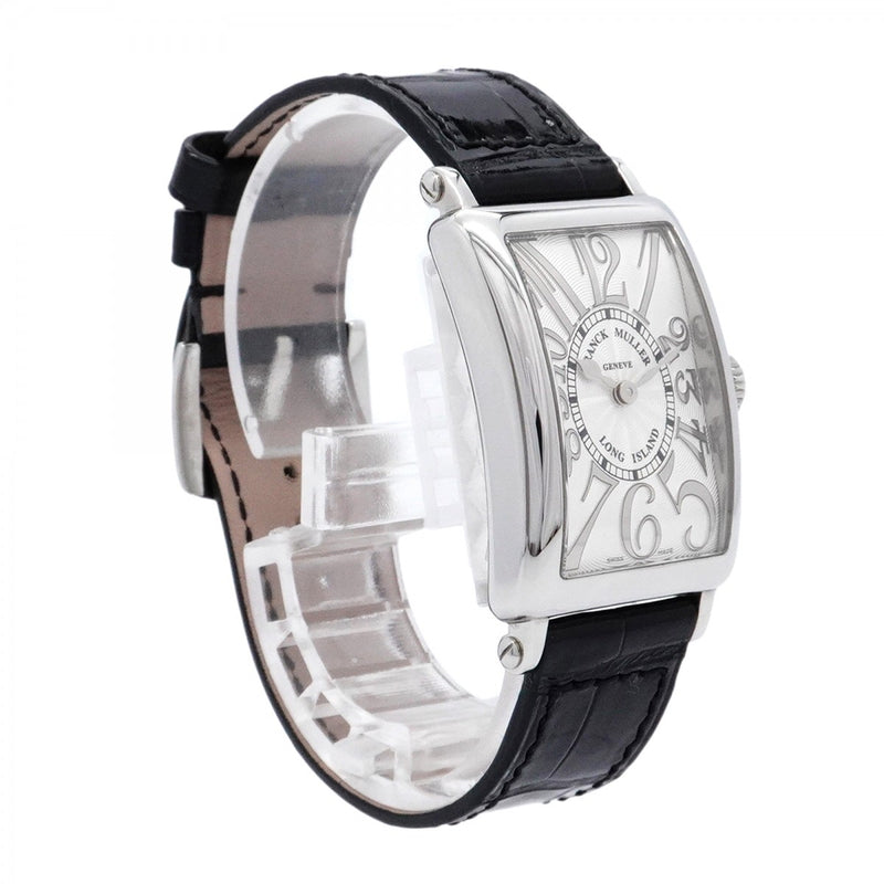 ★SALE【5wwg0212】フランクミュラー ロングアイランド 902QZ シルバー文字盤【中古】腕時計 レディース