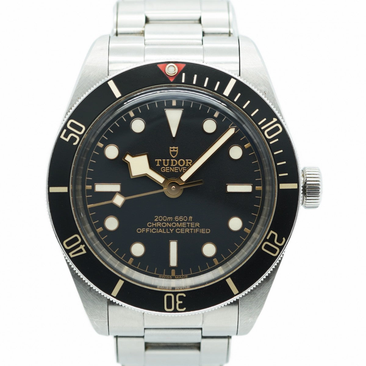 ★SALE【5wwh0049】チュードル ブラックベイ 79030N 黒文字盤【中古】腕時計 メンズ