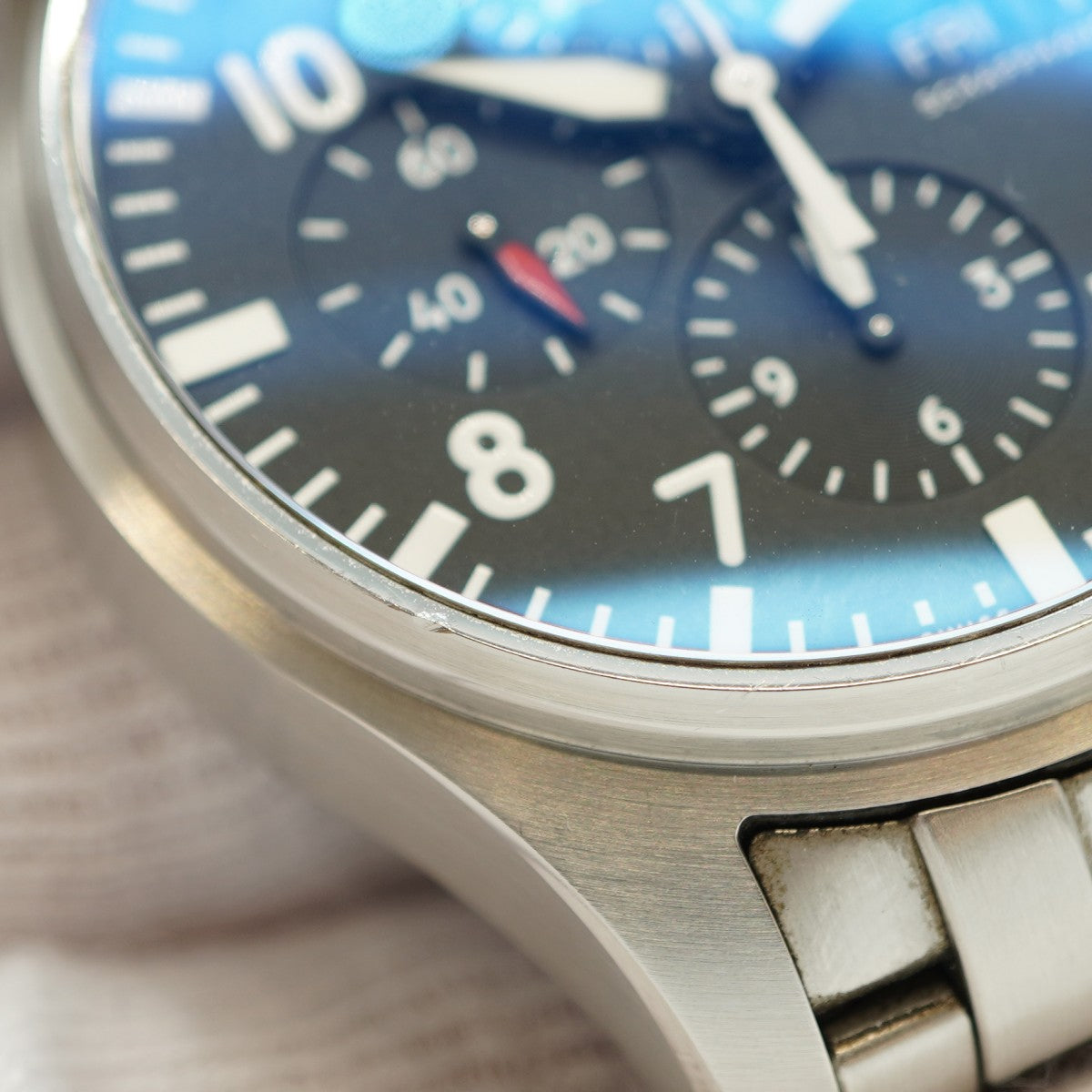 ★在庫処分★最終価格★SALE【5wwh0051】IWC アイダブリューシー シャフハウゼン パイロット IW377710 黒文字盤【中古】腕時計 メンズ