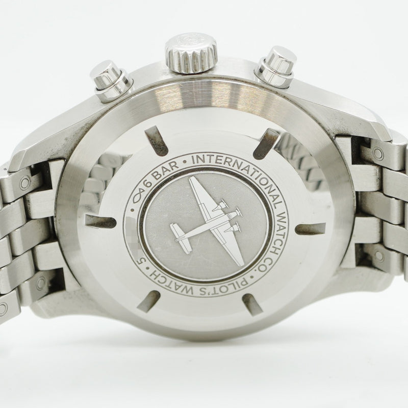 ★在庫処分★最終価格★SALE【5wwh0051】IWC アイダブリューシー シャフハウゼン パイロット IW377710 黒文字盤【中古】腕時計 メンズ