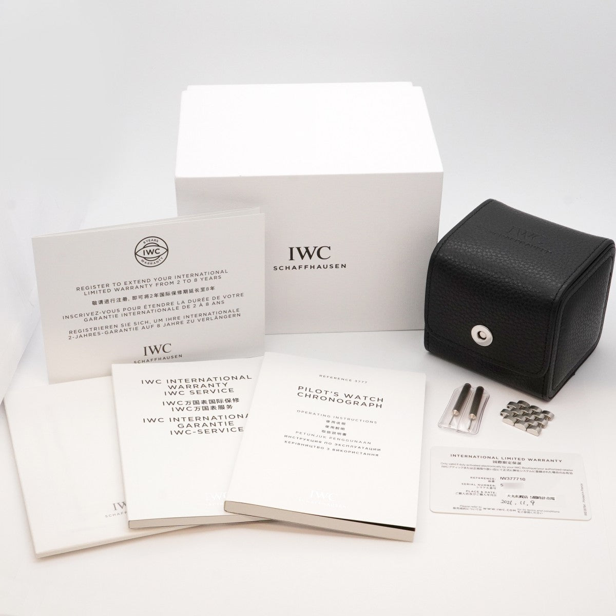 ★在庫処分★最終価格★SALE【5wwh0051】IWC アイダブリューシー シャフハウゼン パイロット IW377710 黒文字盤【中古】腕時計 メンズ