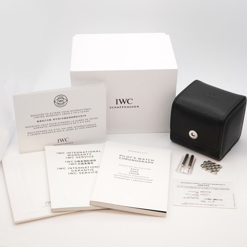 ★在庫処分★最終価格★SALE【5wwh0051】IWC アイダブリューシー シャフハウゼン パイロット IW377710 黒文字盤【中古】腕時計 メンズ