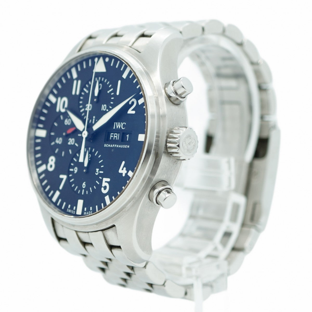 ★在庫処分★最終価格★SALE【5wwh0051】IWC アイダブリューシー シャフハウゼン パイロット IW377710 黒文字盤【中古】腕時計 メンズ