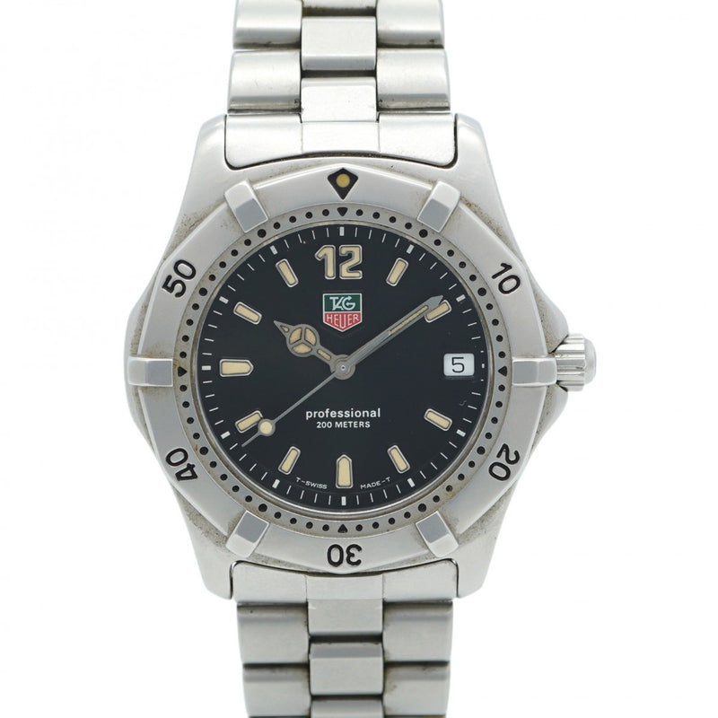 ★SALE【5wwh0081】タグホイヤー プロフェッショナル WK1110 黒文字盤【中古】腕時計 メンズ