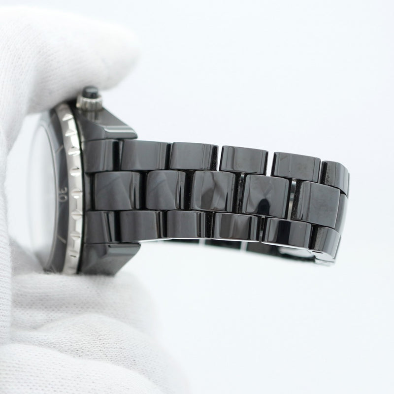 ★最終価格★SALE【5wwh0103】シャネル J12 H2419 黒文字盤【中古】腕時計 メンズ