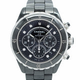 ★最終価格★SALE【5wwh0103】シャネル J12 H2419 黒文字盤【中古】腕時計 メンズ