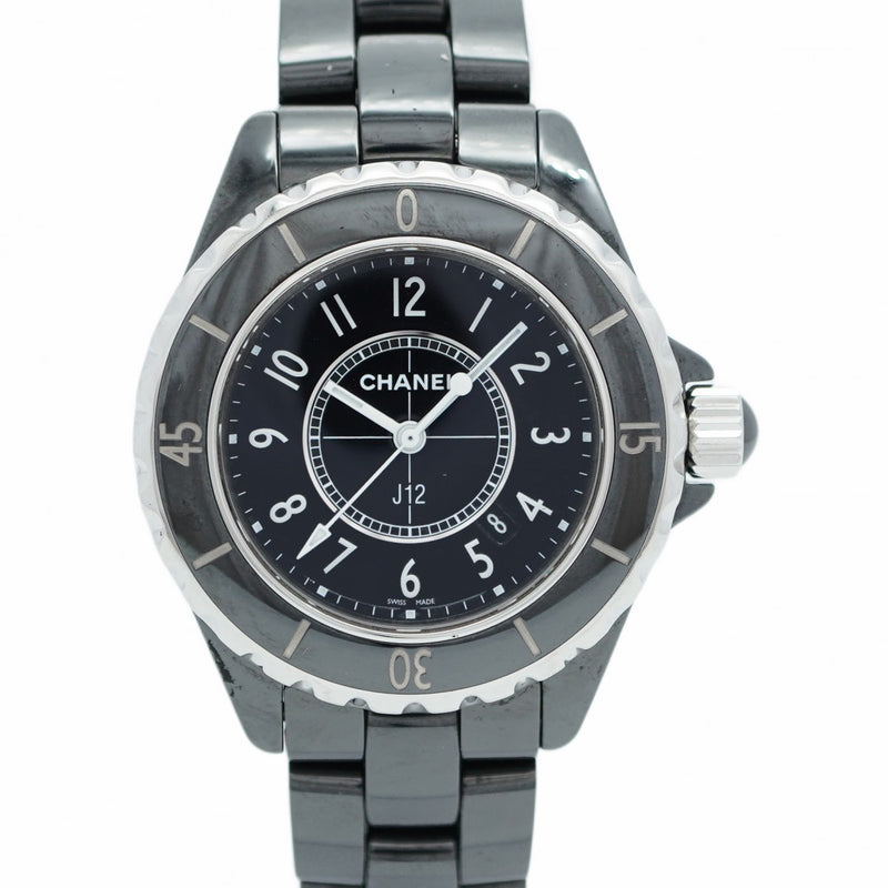 ★最終価格【5wwh0104】シャネル J12 H0682 黒文字盤【中古】腕時計 レディース