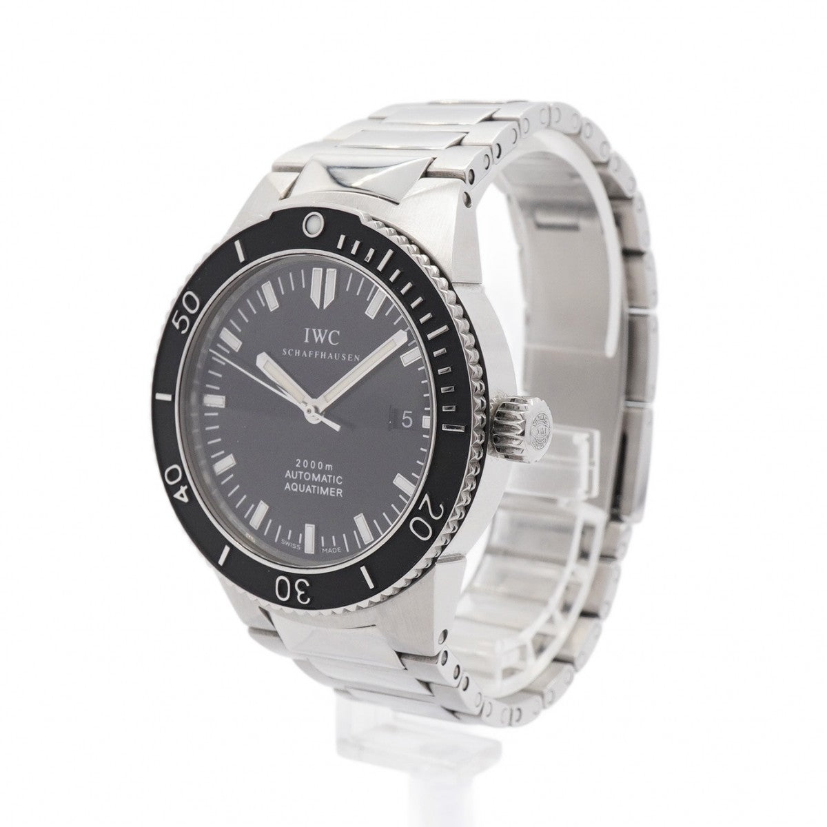 ★最終価格★SALE【5wwh0128】IWC アイダブリューシー シャフハウゼン アクアタイマー IW353602 黒文字盤【中古】腕時計 メンズ