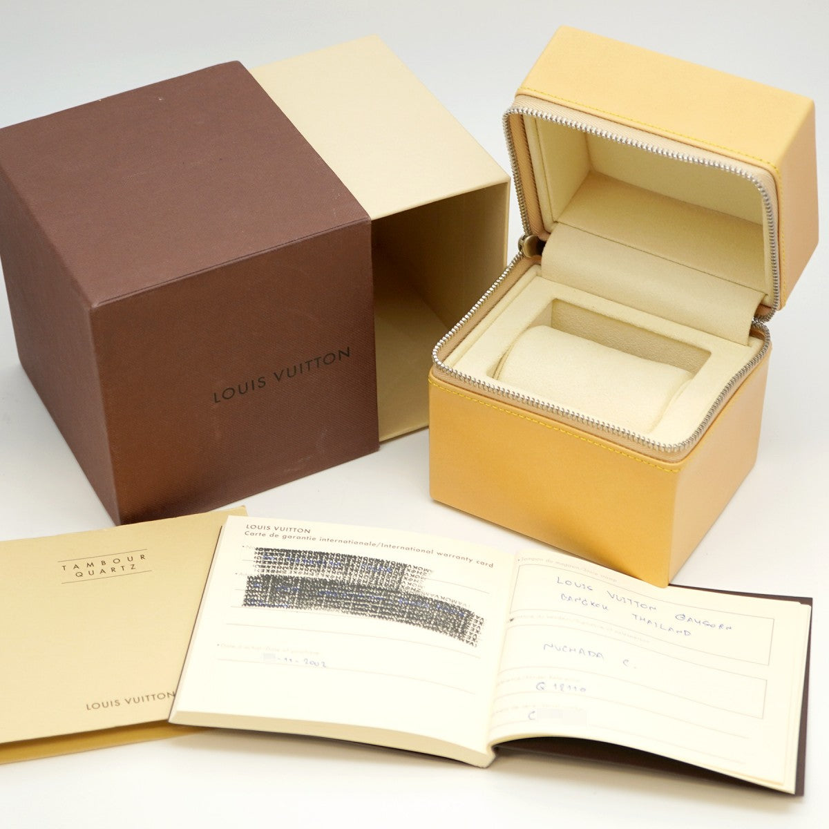 ★SALE【5wwh0162】ルイヴィトン タンブール Q1211 ブラウン文字盤【中古】腕時計 レディース