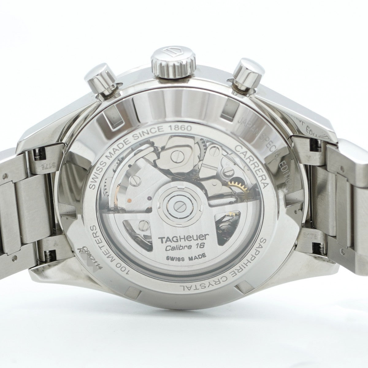 ★SALE【5wwh0185】タグホイヤー カレラ CBK2114 シルバー文字盤【中古】腕時計 メンズ