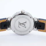 ★最終価格★SALE【5wwh0202】ルイヴィトン タンブール QA033 青文字盤【中古】腕時計 レディース