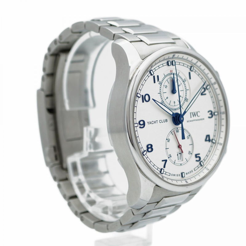 ★SALE【5wwh0289】IWC アイダブリューシー シャフハウゼン ポルトギーゼ・ヨットクラブ・クロノグラフ IW390702 シルバー文字盤【中古】腕時計 メンズ