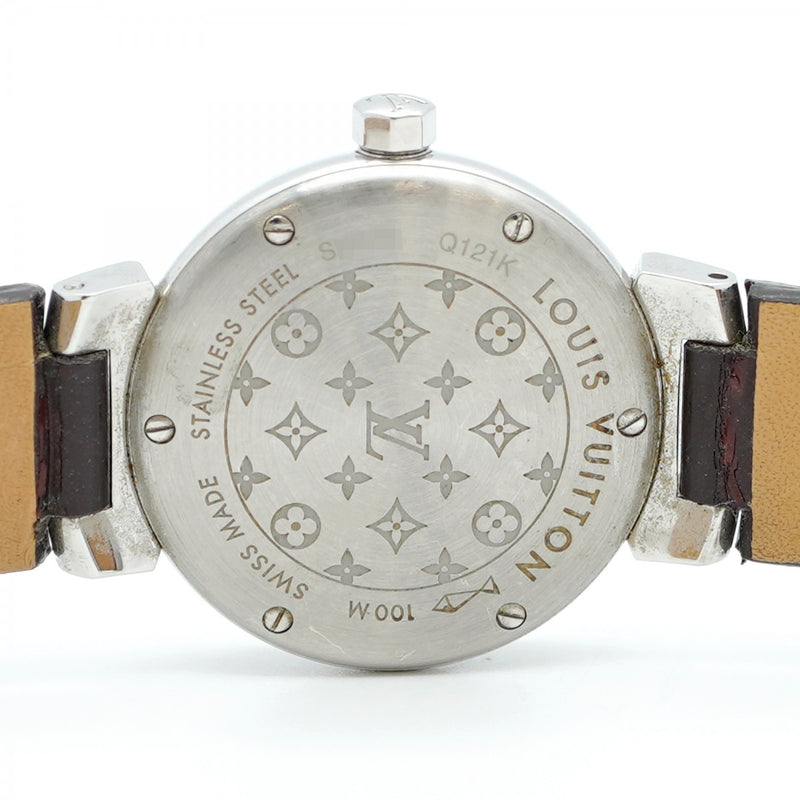 ★SALE【5wwh0330】ルイヴィトン タンブール Q121K シルバー文字盤【中古】腕時計 レディース