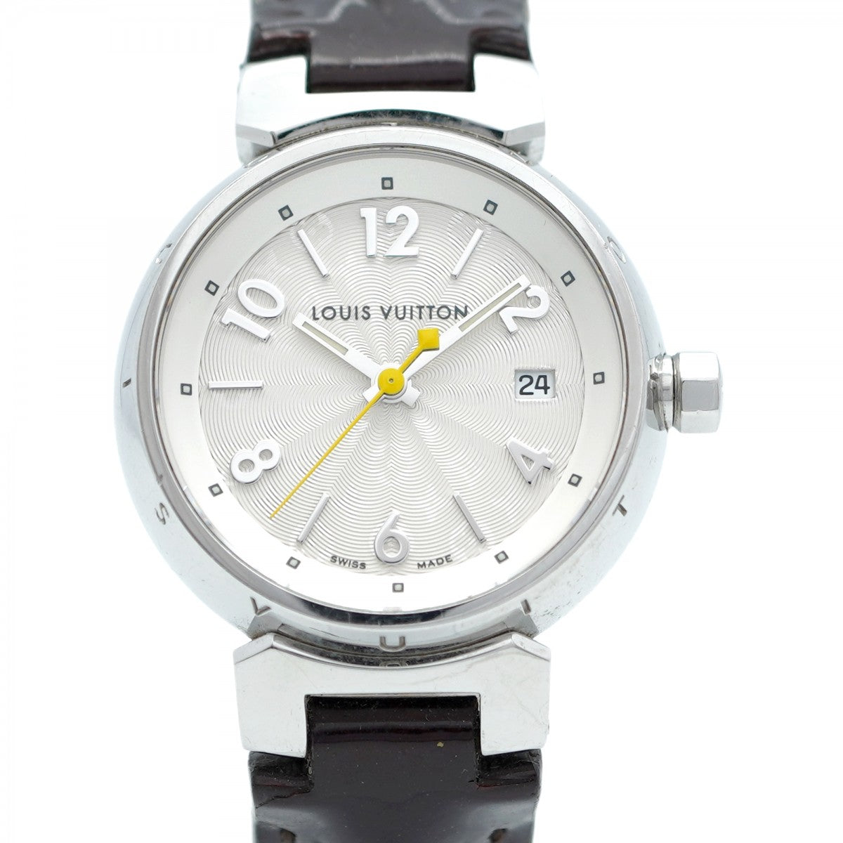 ★SALE【5wwh0330】ルイヴィトン タンブール Q121K シルバー文字盤【中古】腕時計 レディース