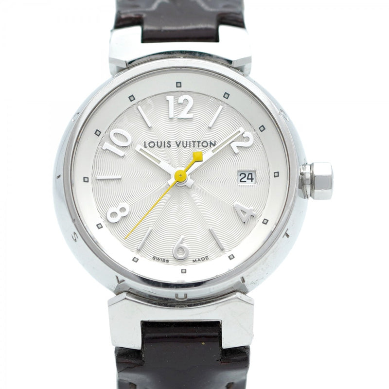 ★SALE【5wwh0330】ルイヴィトン タンブール Q121K シルバー文字盤【中古】腕時計 レディース